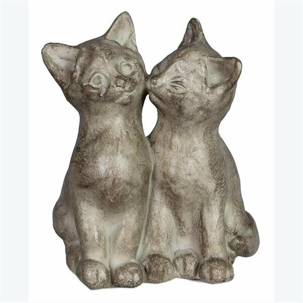Youngs Resin Snuggling Cats Figurines 11252